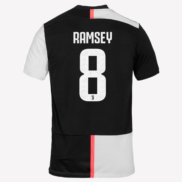 Camiseta Juventus NO.8 Ramsey 1ª 2019 2020 Blanco Negro